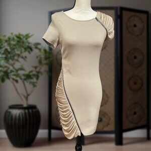 BCBG MaxAzria Tan XS Bodycon Dress EUC